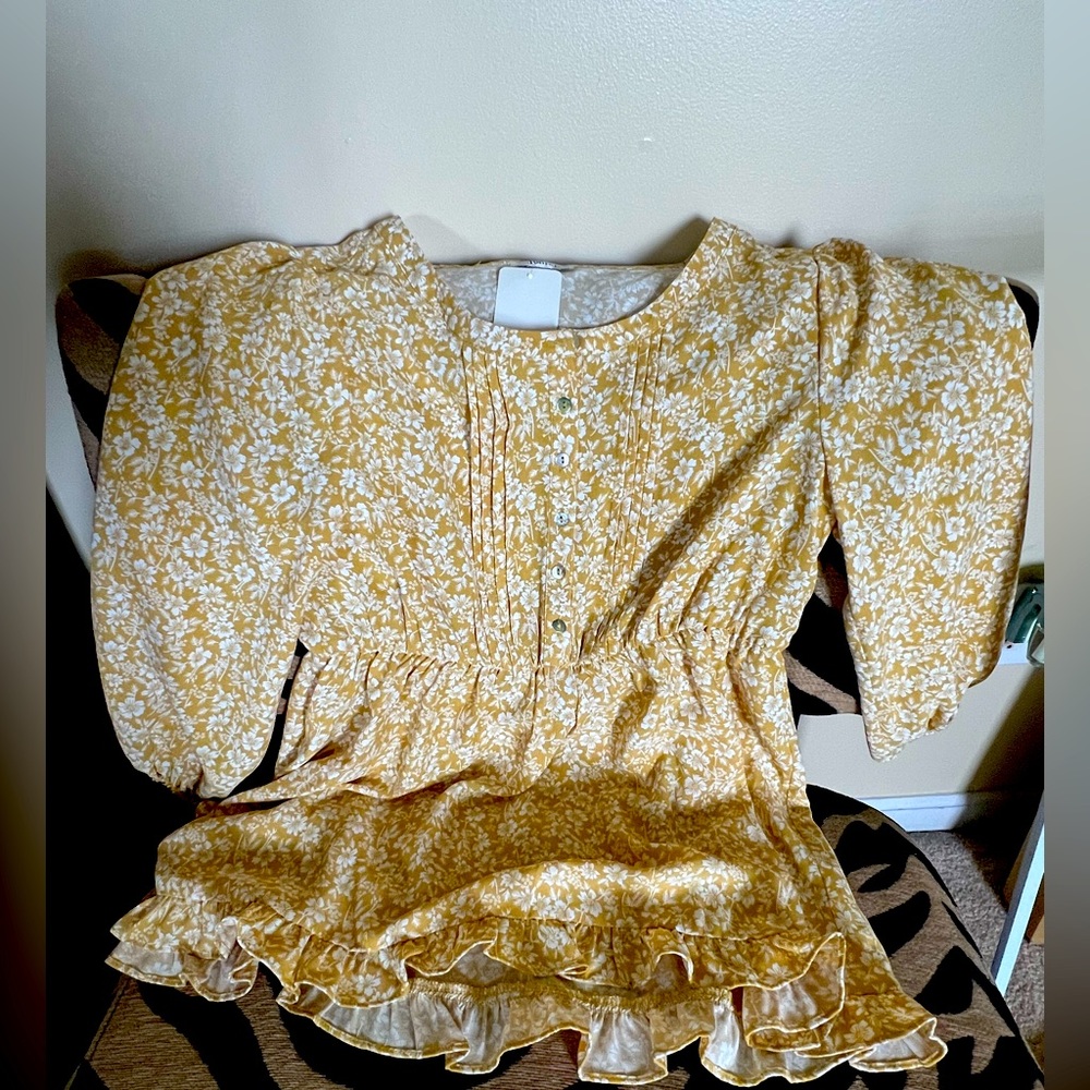 3/4 sleeve boutique top